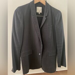 Joie black linen blazer